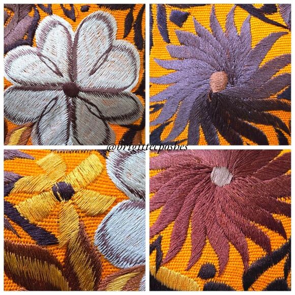 HANDMADE Mexican Embroidered Crossbody Bag - Picture 6 of 12